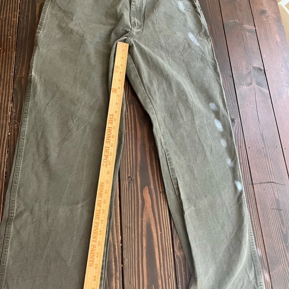 Men’s Dickies Straight Leg Canvas Pants Olive Green 36 X 30